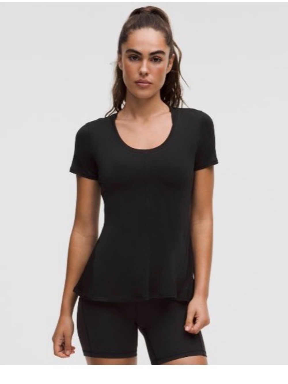 Lululemon lightweight flowy hem short sleeve top